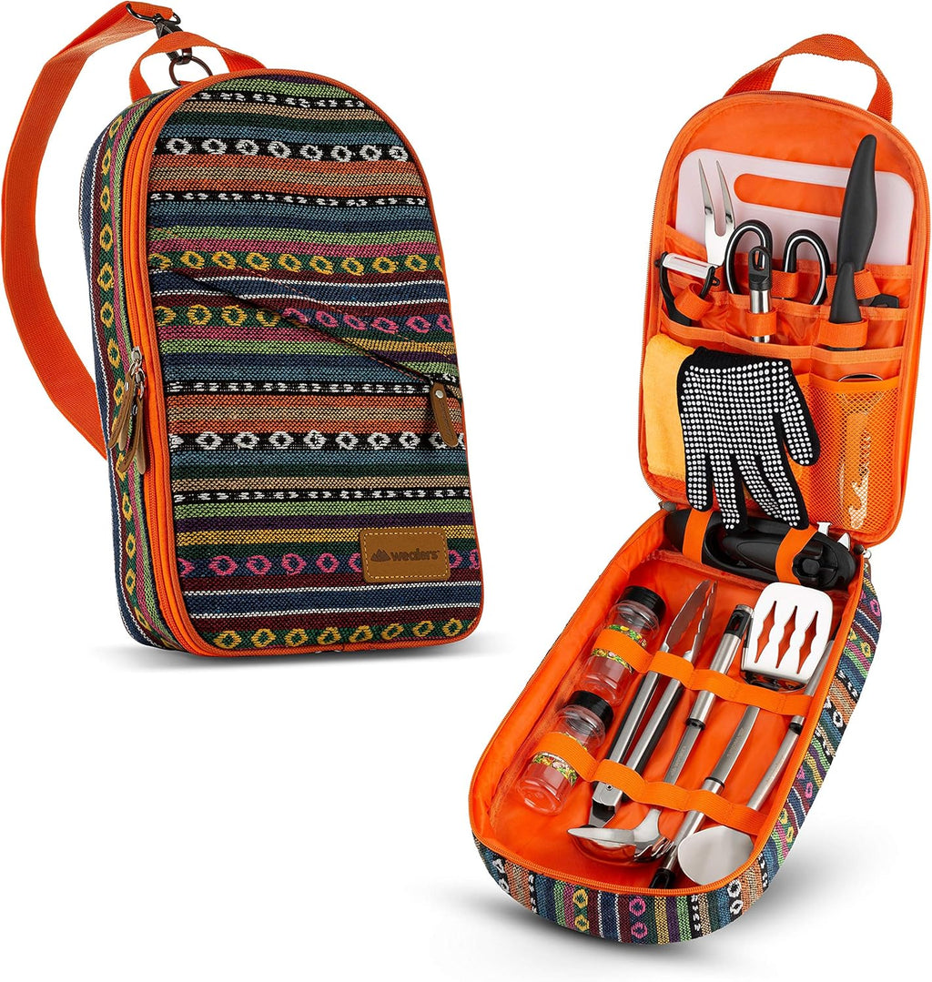 Camp Kitchen Cooking Utensil Set Travel Organizer J792399