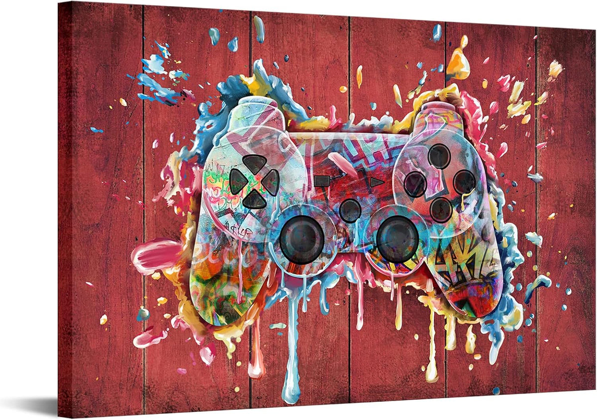24'' x 36'' Framed Gaming Canvas Wall Art O94610