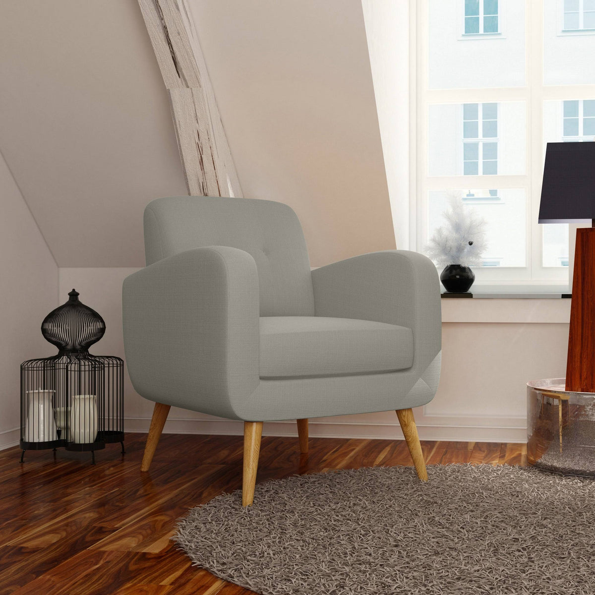 Light Blue Arm Chair Y6726