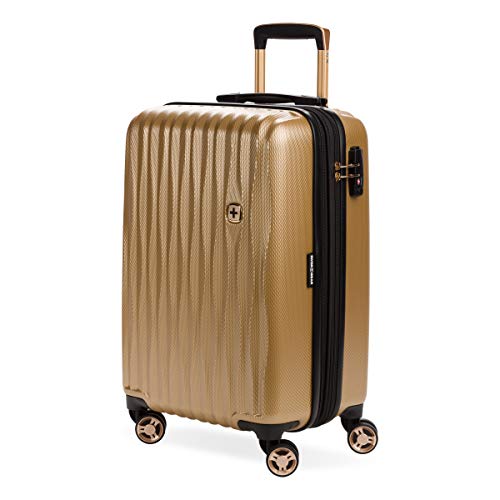 Gunmetal Expandable Hardside Luggage with Spinner Wheels and TSA Lock, Carry-On 19-Inch A864961
