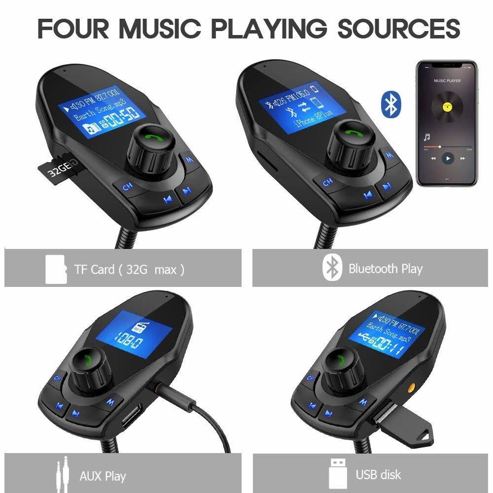 Bluetooth FM Transmitter Car Kit E384