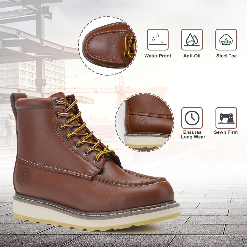 Waterproof Oil Resistant Steel Toe Work Boots H285