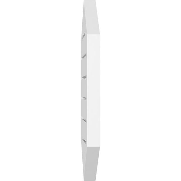20x22W x 32x22H Vertical Peaked Surface Mount PVC Gable Vent A554
