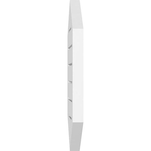 20x22W x 32x22H Vertical Peaked Surface Mount PVC Gable Vent A554