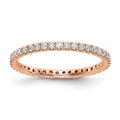 14k Rose Gold Lab Grown Diamond Eternity Band P660