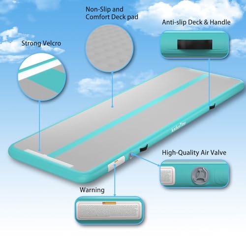 4 inches Thickness Inflatable Gymnastics Air Mat with Electric Air Pump Z481999