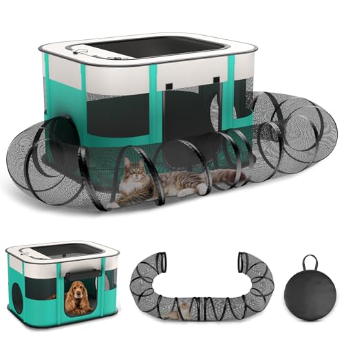Outdoor Cat Enclosure with Tunnel I277