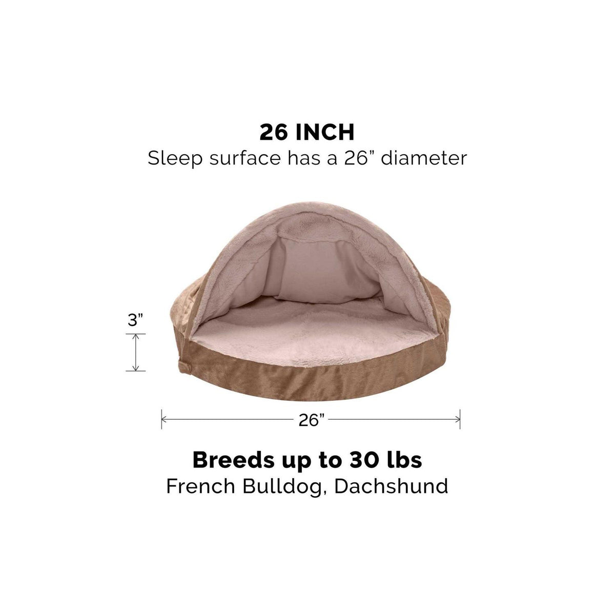 Velvet Orthopedic Pet Bed Z54891