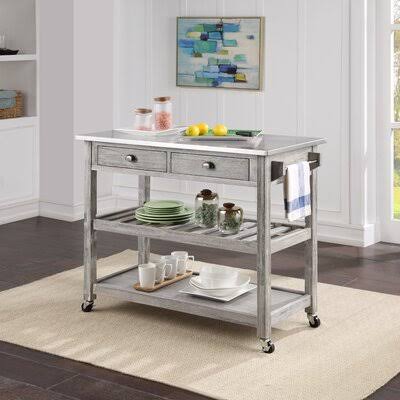 Kitchen Cart with Stainless Steel Top M713