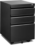 White 3 Drawer Lateral File Cabinet with Lock D5700