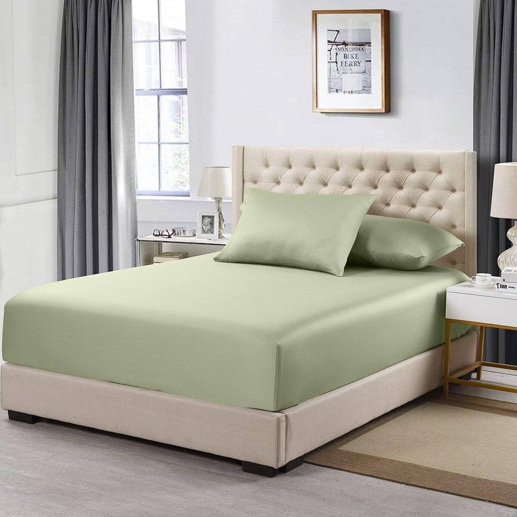 608TC 100% Cotton Split Top California King Fitted Sheet J58000