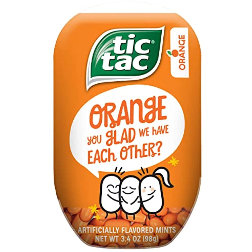 Orange Hard Candy Mints 3.4 Oz 4 Count R257
