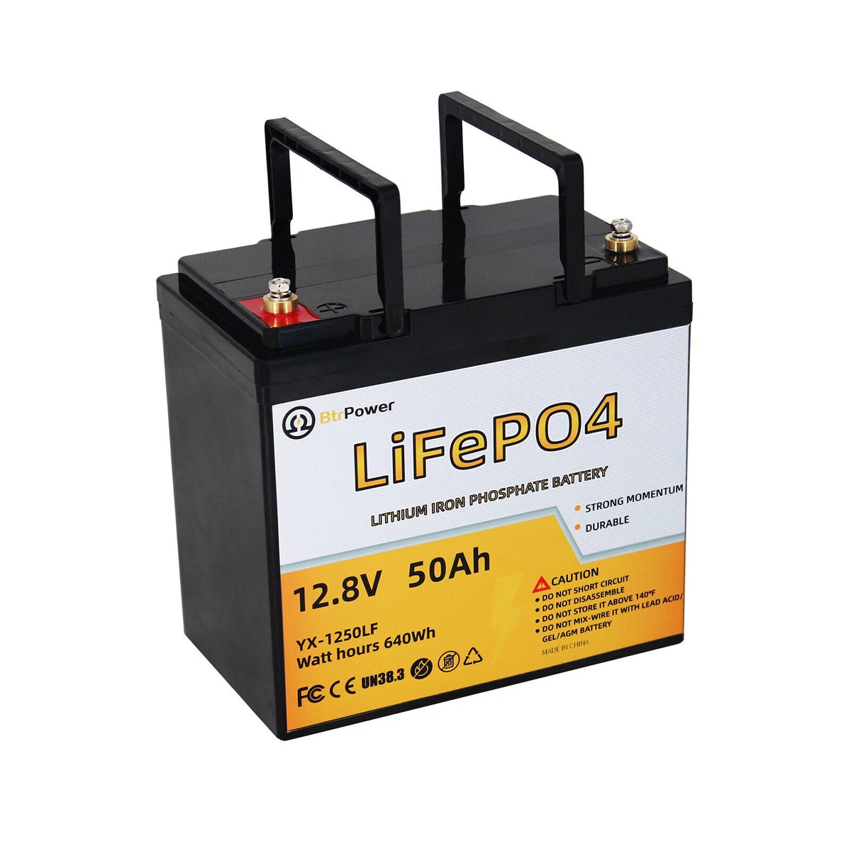 12V 50Ah LiFePO4 Lithium Battery Pack F102078