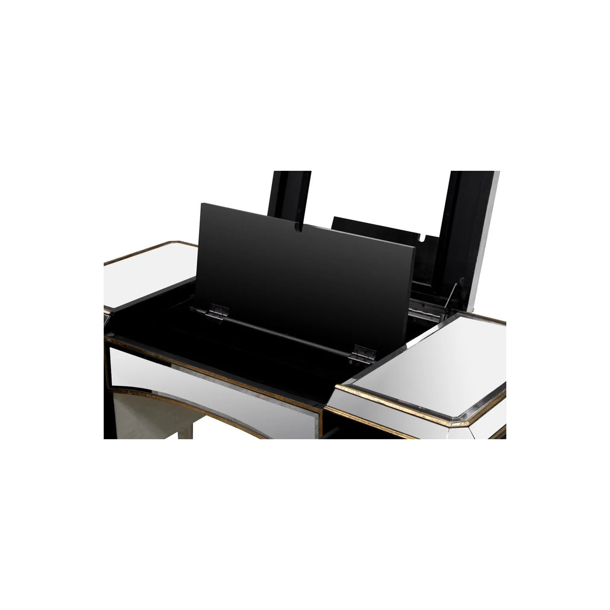 Solid Wood Jewelry Desk with Mirror N158