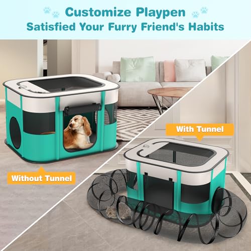 Outdoor Cat Enclosure with Tunnel I277
