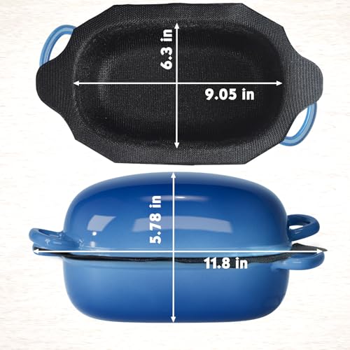 2.5QT Cast Iron Dutch Oven with Lid B786842