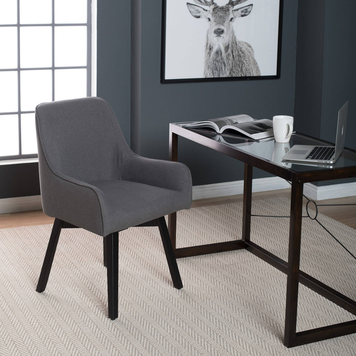 Pewter Swivel Chair I774526