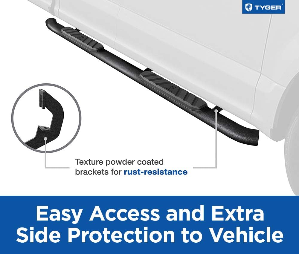 Textured Black Running Boards E172