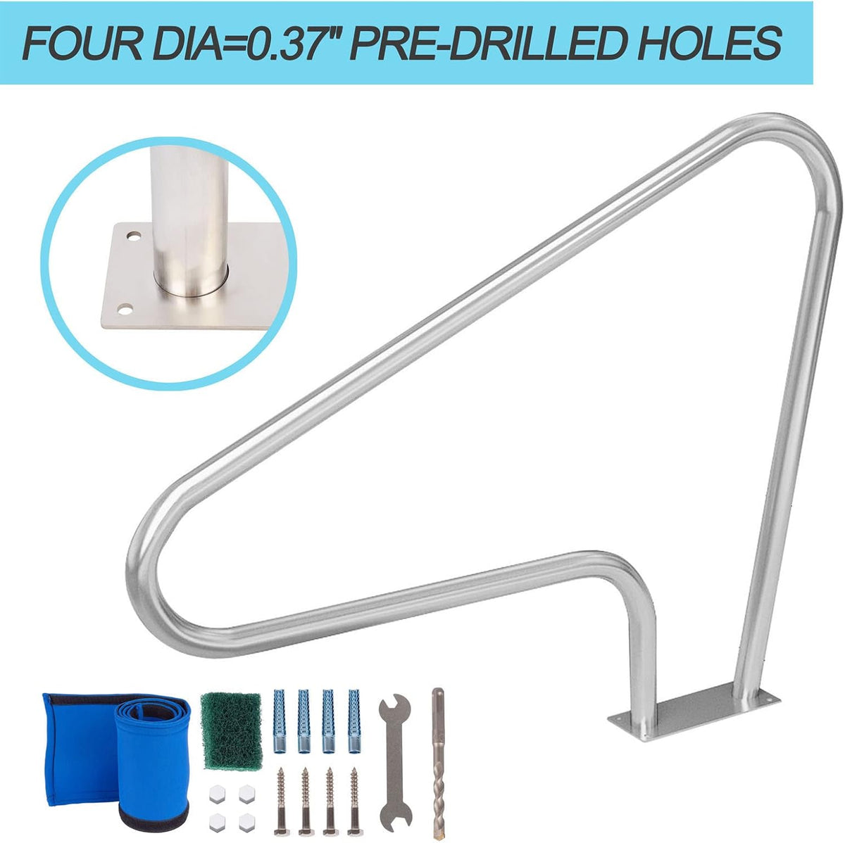 Rustproof Stainless Steel Pool Handrail V11017