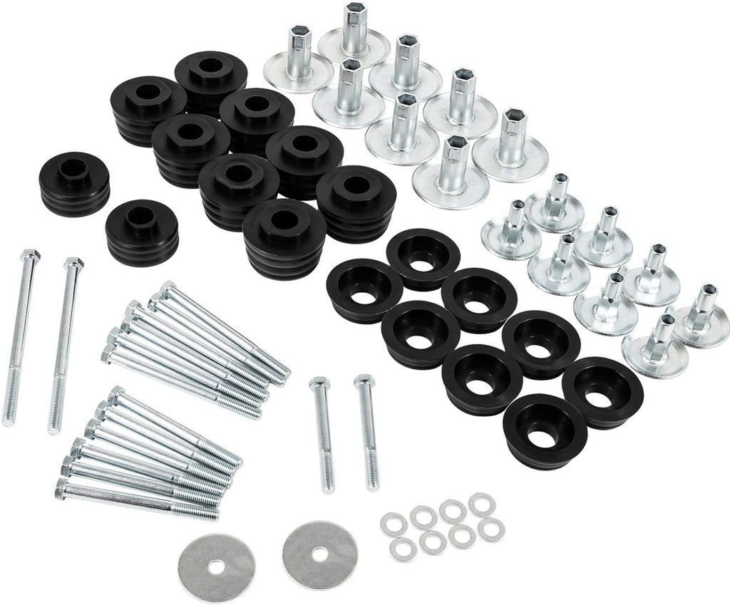 Ford Body Mount Bushing Kit with Steel Sleeves & Hardware C609017