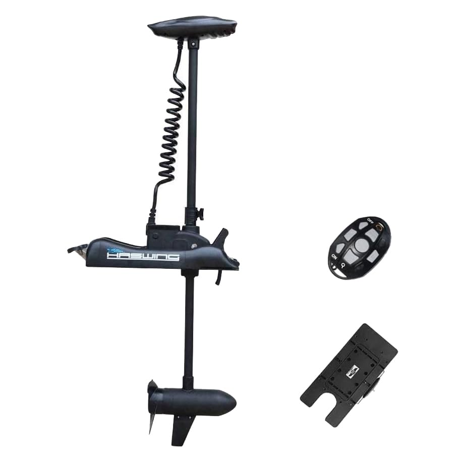 Black 12V 55LBS 48inch Bow Mount Trolling Motor with Remote Control C3999