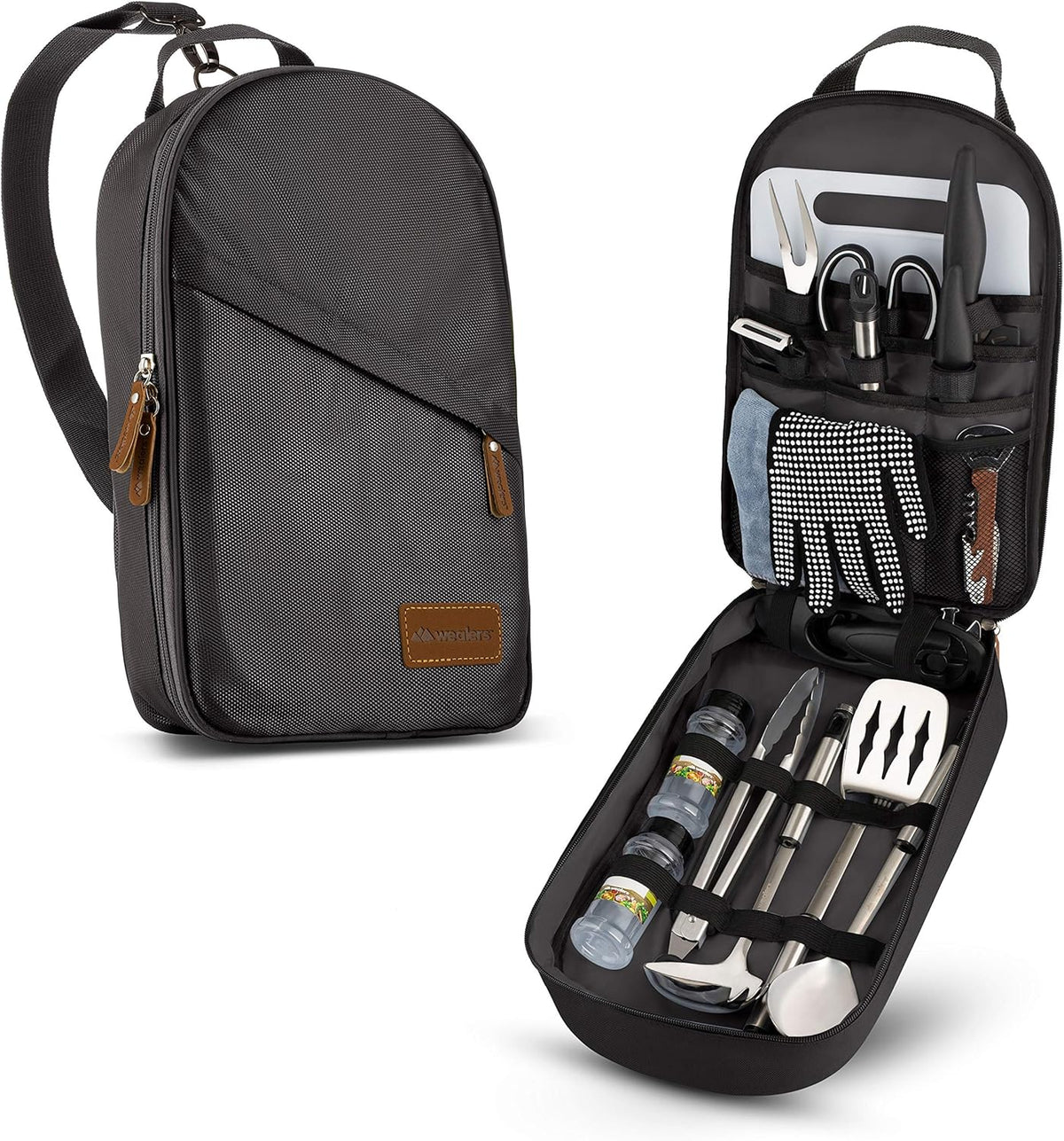 Camp Kitchen Cooking Utensil Set Travel Organizer J792399