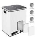 8 Gallon Stainless Steel Step Trash Can L4832