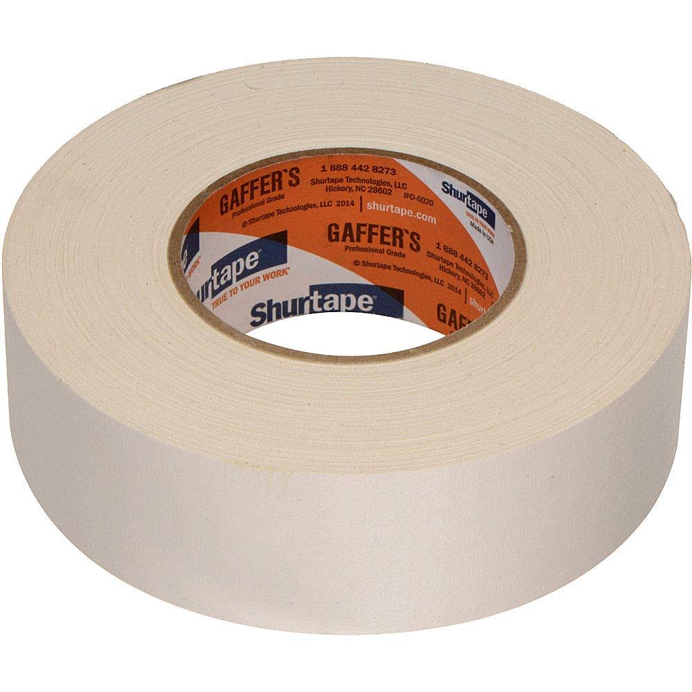 White Gaffers Tape 48mm x 50m Case of 24 Rolls V35494