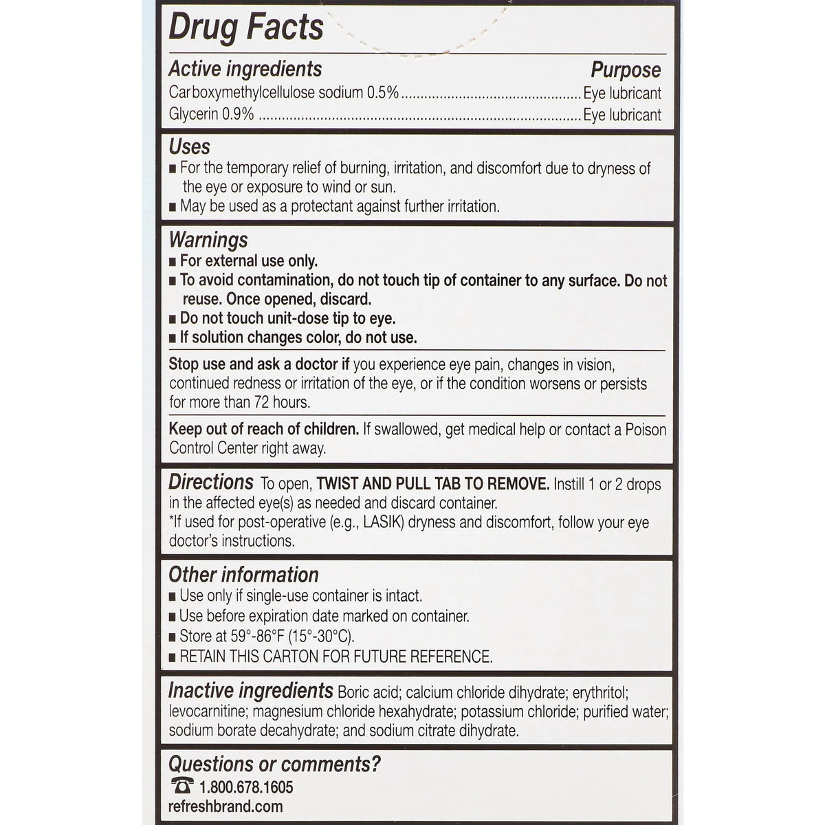 Preservative-Free Lubricant Eye Drops 0.4 ml 60 Count N411956