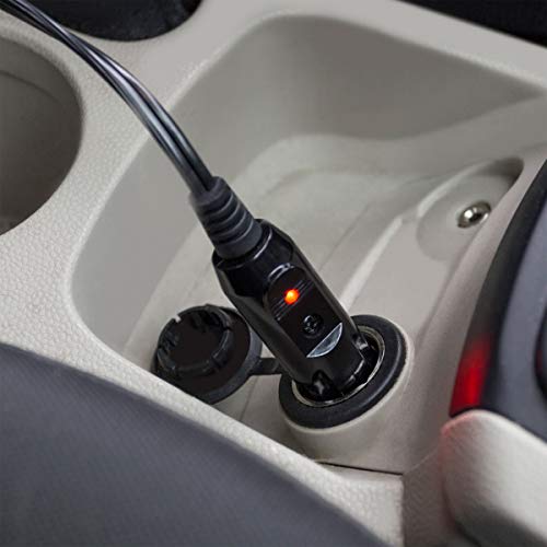12-Volt Heated Car Blanket Black Plaid Z52254