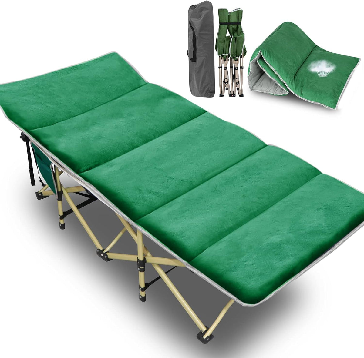 Camping Cot Folding Bed with Carry Bag M3685
