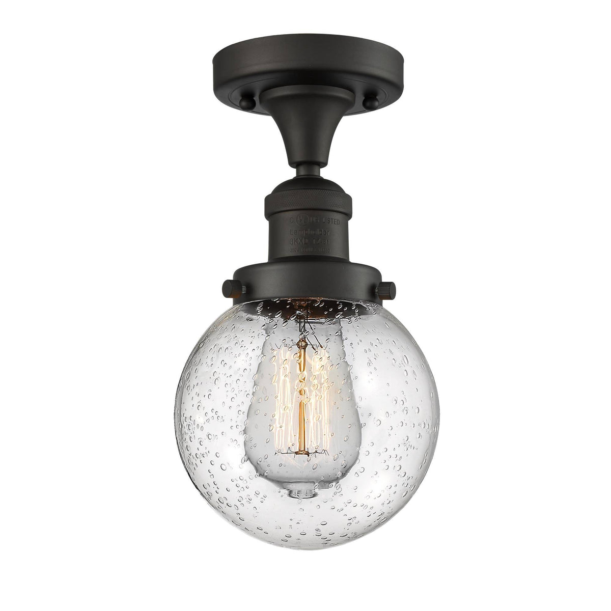 1 Light 6 inch Semi-Flush Mount in Oil Rubbed Bronze Y43445