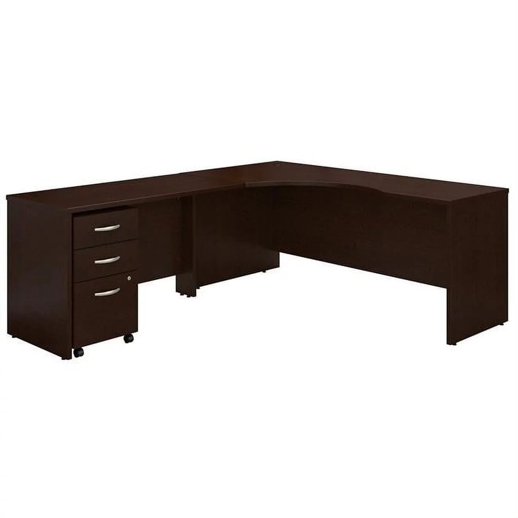 72 in. Corner Desk with Return & Mobile File Cabinet H851