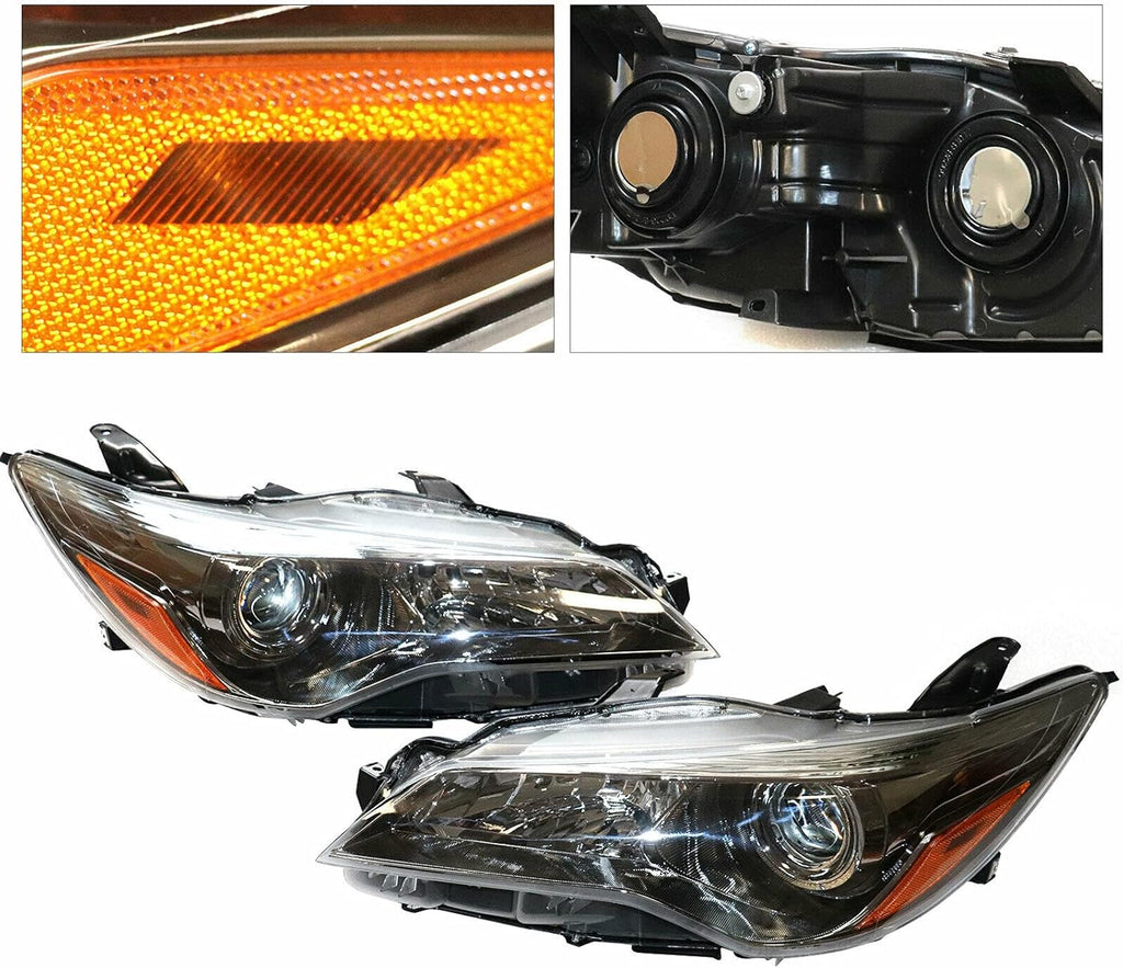 Headlight Assembly Set Halogen Clear Lens J574