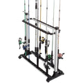 Aluminum Freestanding Fishing Rod Rack Storage J9008