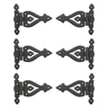5 inch Black Wrought Iron Door Hinge Pack of 6 E7896