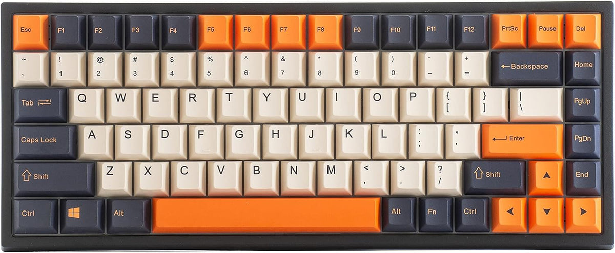 84 Keys Hot Swappable Wired Mechanical Keyboard with PBT Keycaps, RGB, Gateron Blue Switch K4867
