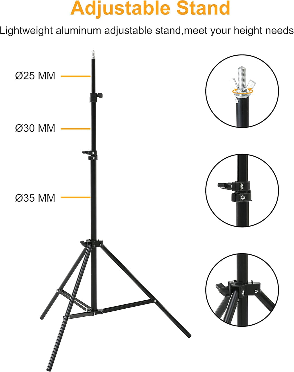 Adjustable Background Stand with Carry Bag T106