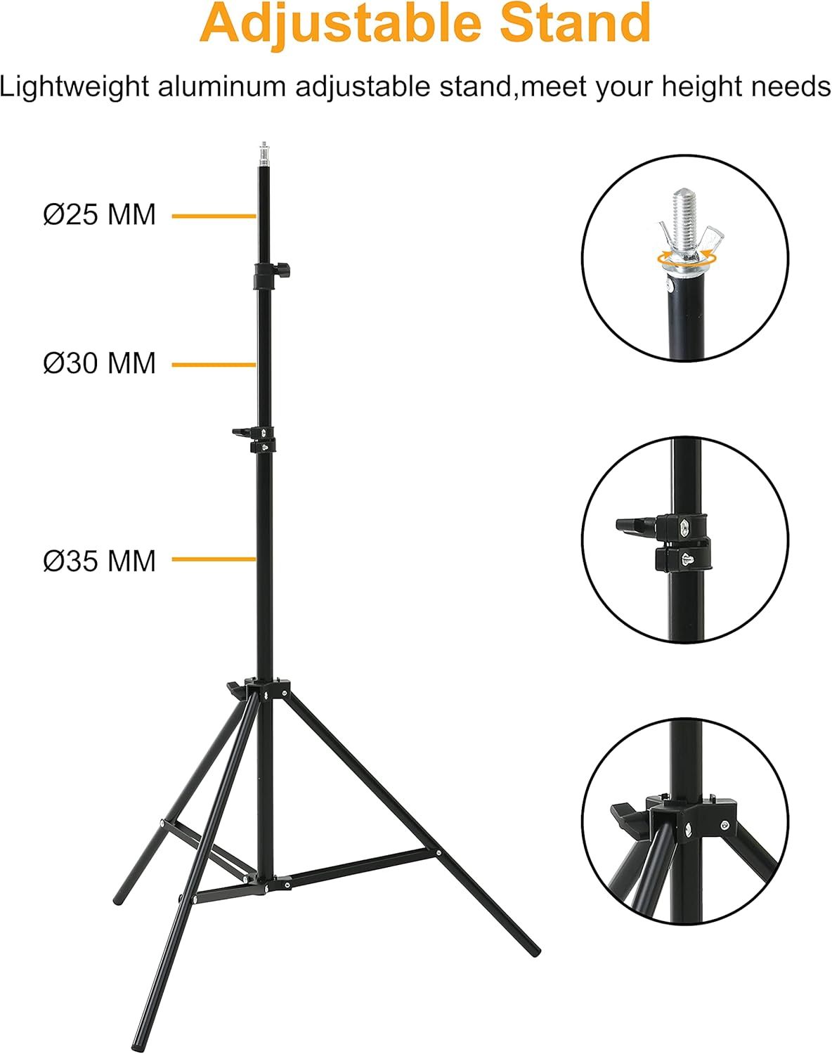 Adjustable Background Stand with Carry Bag T106