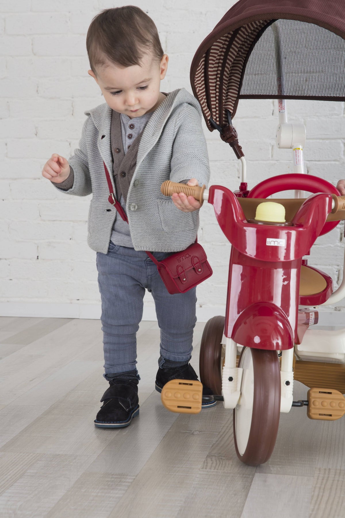 3-in-1 Folding Tricycle with Canopy White F9251