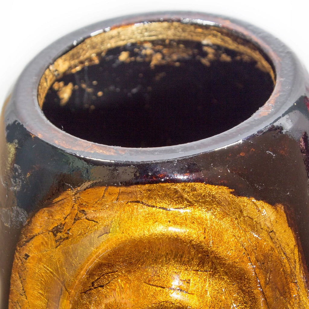 14 in. Foiled and Lacquered Table Vase K65204