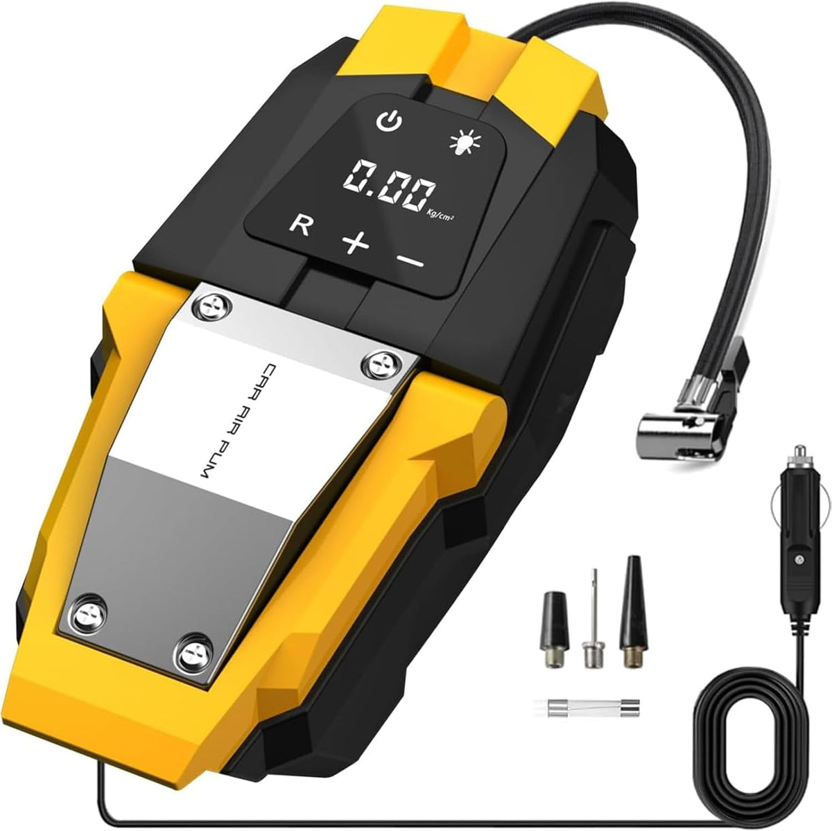 Portable 150 PSI 12V Electric Air Compressor Tire Inflator with Digital Pressure Gauge N670552