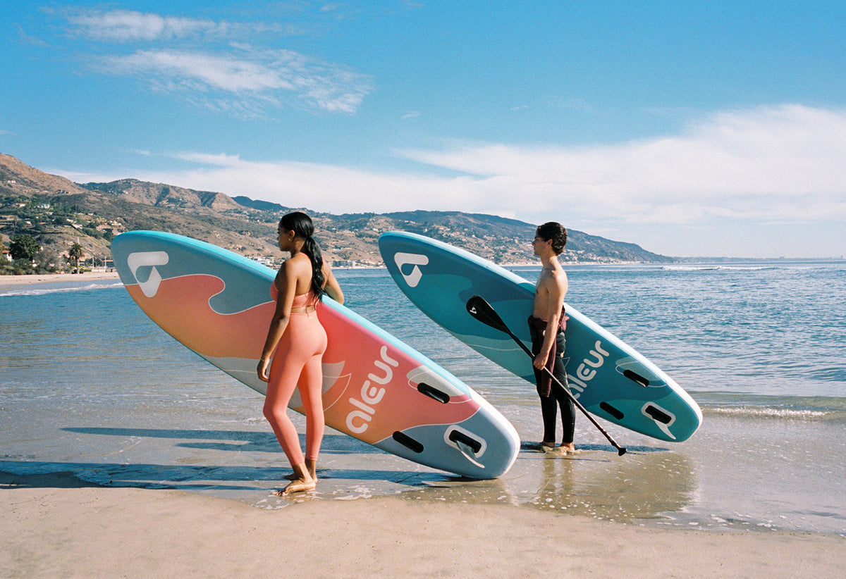 Inflatable Stand Up Paddle Board Package with Backpack, Leash, Paddle and Hand Pump U734