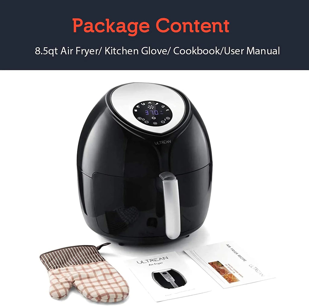 Large Air Fryer 8.5 Quart with Touch Screen (Black) U9885