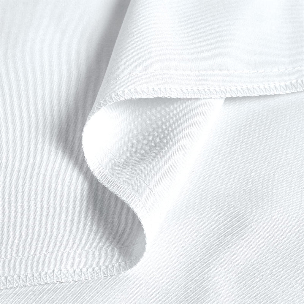 White Cooling Microfiber Twin Size Flat Sheets 6-Pack A726