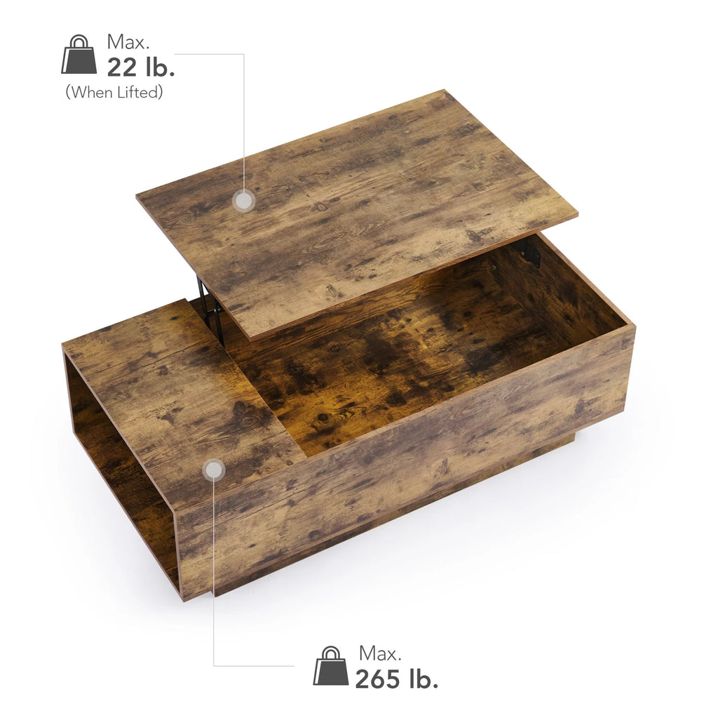 Lift Top Coffee Table with Storage Compartment Q243