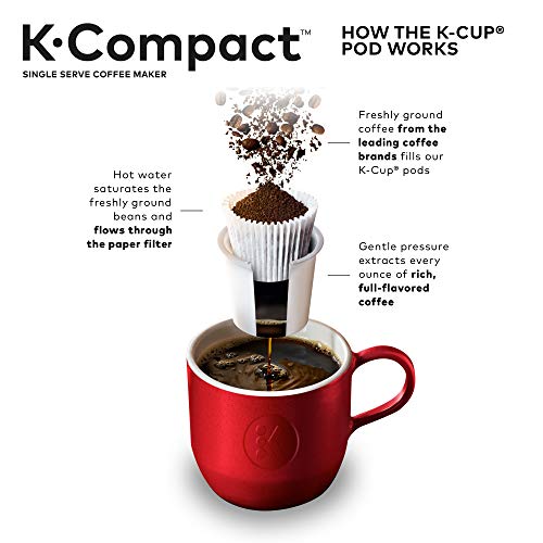 Black Single-Serve Coffee Maker with 3 Brew Sizes X988841