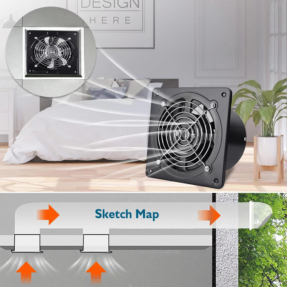 6 Inch Wall Mounted Exhaust Fan C586