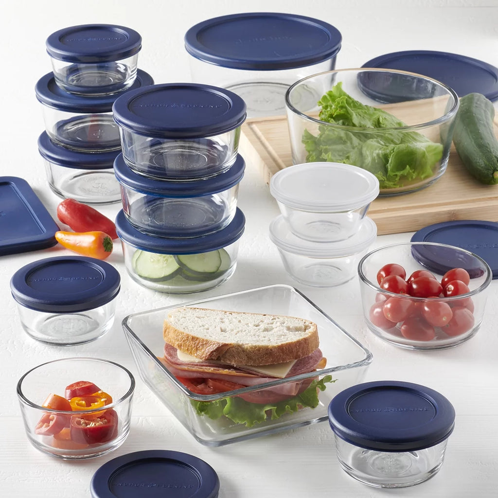 30 Piece Glass Food Storage Containers with Lids P773