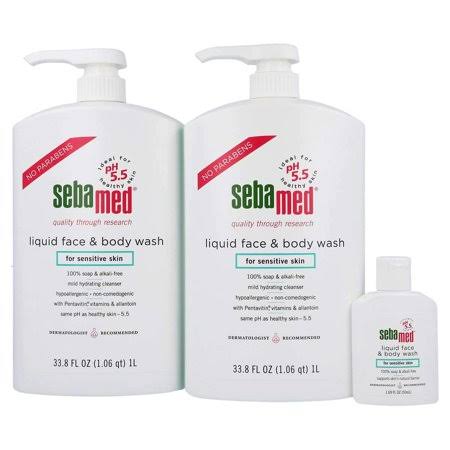 Soap Free Face and Body Wash and Travel Size Wash V5296